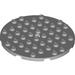LEGO Medium Stone Gray Plate 8 x 8 Round Circle (74611)