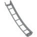 LEGO Keskitumma kivenharmaa Raide 2 x 16 x 6 Käänteinen Keula jossa 3.2 Shaft (26559)