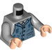 LEGO Medium Stone Gray Ray Torso (76382)