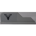 LEGO Medium Stone Gray Rudder 1 x 8 with StarScavenger Logo (Left) Sticker (23930)