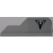 LEGO Medium Stone Gray Rudder 1 x 8 with StarScavenger Logo Sticker (23930)