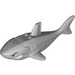 LEGO Grigio pietra medio Shark 8 x 16 with White Teeth and Gills and Black Eyes (62606)