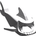 LEGO Gris pierre moyen Requin Corps sans branchies (2547)
