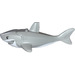 LEGO Mittleres Steingrau Shark with Grey Teeth and White Underside