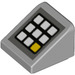 LEGO Medium Steengrijs Helling 1 x 1 (31°) met keypad (35338)