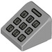 LEGO Medium Stone Gray Slope 1 x 1 (31°) with Number keypad (33380 / 35338)