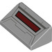 LEGO Medium Stone Gray Slope 1 x 2 (31°) with AT-AT Cockpit, Dark Red Slot (50398 / 73607)