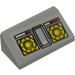 LEGO Medium Stone Gray Slope 1 x 2 (31°) with Control Panel 8424 Sticker (85984)