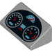 LEGO Medium Stone Gray Slope 1 x 2 (31°) with Dials and guages (73784)