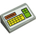 LEGO Medium Stone Gray Slope 1 x 2 (31°) with Keyboard Sticker (85984)