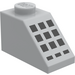 LEGO Medium Steengrijs Helling 1 x 2 (45°) met 9 + 3 Zwart Buttons (3040)