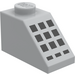 LEGO Medium Stone Gray Slope 1 x 2 (45°) with 9 + 3 Black Buttons (3040 / 80614)