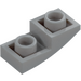 LEGO Medium Stone Gray Slope 1 x 2 Curved Inverted (24201)