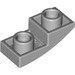 LEGO Gris pierre moyen Pente 1 x 2 Incurvé Inversé (24201)