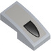 LEGO Medium Stone Gray Slope 1 x 2 Curved with Air Intake (Right) Sticker (3593)