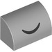 LEGO Gris pierre moyen Pente 1 x 2 Incurvé avec Smile Line (106102 / 106107)