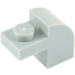 LEGO Gris pierre moyen Pente 1 x 2 x 1.3 Incurvé avec assiette (6091 / 32807)