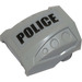 LEGO Medium Stone Gray Slope 1 x 2 x 2 Curved with Dimples with &quot;POLICE&quot; (Right) Sticker (44675)