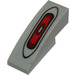 LEGO Medium Stone Gray Slope 1 x 3 Curved with Black and Red Taillight Sticker (50950)