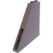 LEGO Mittleres Steingrau Schrägstein 1 x 6 x 5 (55°) mit Broken Screen und Panels (Rechts) Aufkleber ohne Bodennoppenhalter (30249)