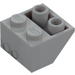 LEGO Medium Stone Gray Slope 2 x 2 (45°) Inverted with Hollow Tube Spacer Underneath (76959)