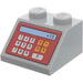 LEGO Medium Stone Gray Slope 2 x 2 (45°) with Cash Register (3039 / 95669)