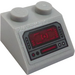LEGO Gris pierre moyen Pente 2 x 2 (45°) avec Control Panneau Autocollant (3039)