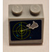LEGO Medium Stone Gray Slope 2 x 2 (45°) with Dolphin, Radar Screen and Dots Sticker (3039)