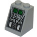 LEGO Medium Stone Gray Slope 2 x 2 x 2 (65°) with SW AT-ST Monitors and Control Console Sticker with Bottom Tube (3678)