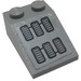 LEGO Medium steengrijs Helling 2 x 3 (25°) met Lucht Vents Sticker met ruw oppervlak (3298)