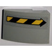 LEGO Medium Stone Gray Slope 2 x 3 Curved with Arrow Right Sticker (24309)