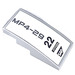 LEGO Medium Stone Gray Slope 2 x 4 Curved with MP4-29 „22“ Pirelli SAP on mirrored Chrom Sticker (93606)