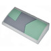 LEGO Medium Stone Gray Slope 2 x 4 Curved with Sand green and gray Camouflage Sticker with Bottom Tubes (88930)