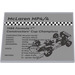 LEGO Medium Stone Gray Slope 6 x 8 (10°) with Checkered Bar, &#039;McLaren MP4/4&#039; Image and &#039;1988 Formula 1™ Constructors&#039; Cup Champions&#039; Sticker (3292)