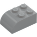 LEGO Medium Stone Gray Slope Brick 2 x 3 with Curved Top (6215)