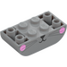 LEGO Medium Stone Gray Slope Brick 2 x 4 Curved Inverted with Whiskers and Pink Cheeks (106111 / 108943)