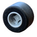 LEGO Medium Stengrå Small Wheel With Slick Tyre (Round Hole)