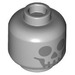 LEGO Medium Stone Gray Smiling Skeleton Head (Recessed Solid Stud) (3626)