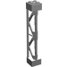 LEGO Medium Steengrijs Support 2 x 2 x 10 Draagbalk Driehoekig Verticaal (Type 3 - 3 staanders, 2 secties) (58827)
