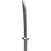LEGO Medium Stone Gray Sword with Square Guard (Shamshir) (30173)