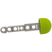 LEGO Gris pierre moyen Technic La Flèche avec extrémité pleine vert citron ( lime green ) en caoutchouc (76110)