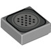 LEGO Medium Stone Gray Tile 1 x 1 with Grille with Groove (3070 / 33369)