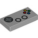 LEGO Mittleres Steingrau Fliese 1 x 2 mit Game Controller mit Nut (3069 / 18327)