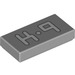 LEGO Medium Stone Gray Tile 1 x 2 with K-9 with Groove (3069 / 23811)
