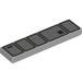 LEGO Medium Stone Gray Tile 1 x 4 with Captain Phasma Belt Pouches (2431 / 36441)