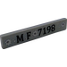 LEGO Gris pierre moyen Tuile 1 x 6 avec MF 7198 Queue Number Autocollant (6636)