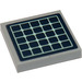 LEGO Medium Stone Gray Tile 2 x 2 with Dark Blue Solar Panel Sticker with Groove (3068)