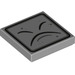 LEGO Medium Stone Gray Tile 2 x 2 with Thwimp Face with Groove (3068 / 76897)