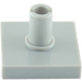 LEGO Medium Stone Gray Tile 2 x 2 with Vertical Pin (2460 / 49153)