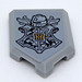 LEGO Mittleres Steingrau Fliese 2 x 3 Pentagonal mit Coat of Arme mit &#039;H&#039; Gold Aufkleber (22385)
